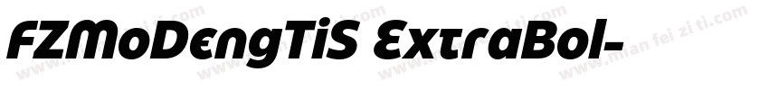 FZMoDengTiS ExtraBol字体转换